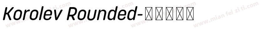 Korolev Rounded字体转换